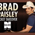 Brad Paisley Ticket Takeover!